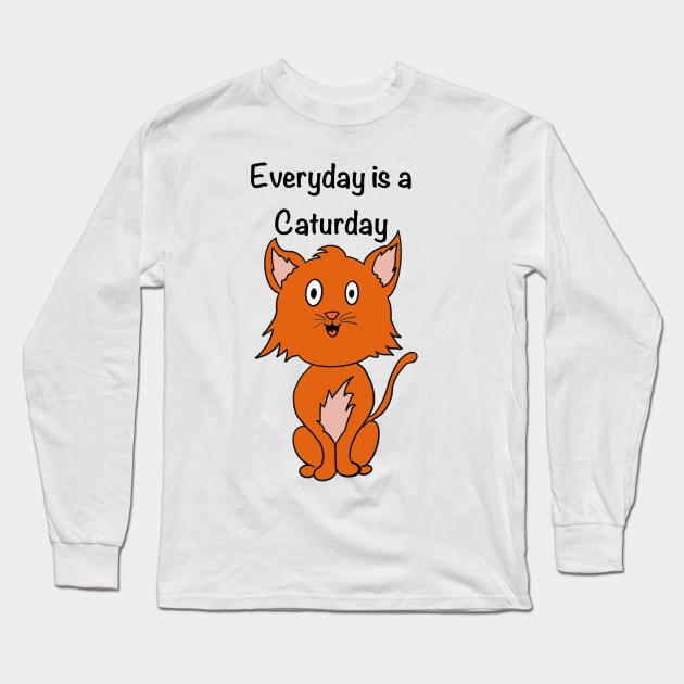 Everyday is a caturday Long Sleeve T-Shirt by Gavlart